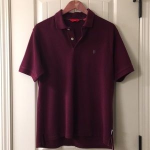 Men’s burgundy izod polo shirt size medium